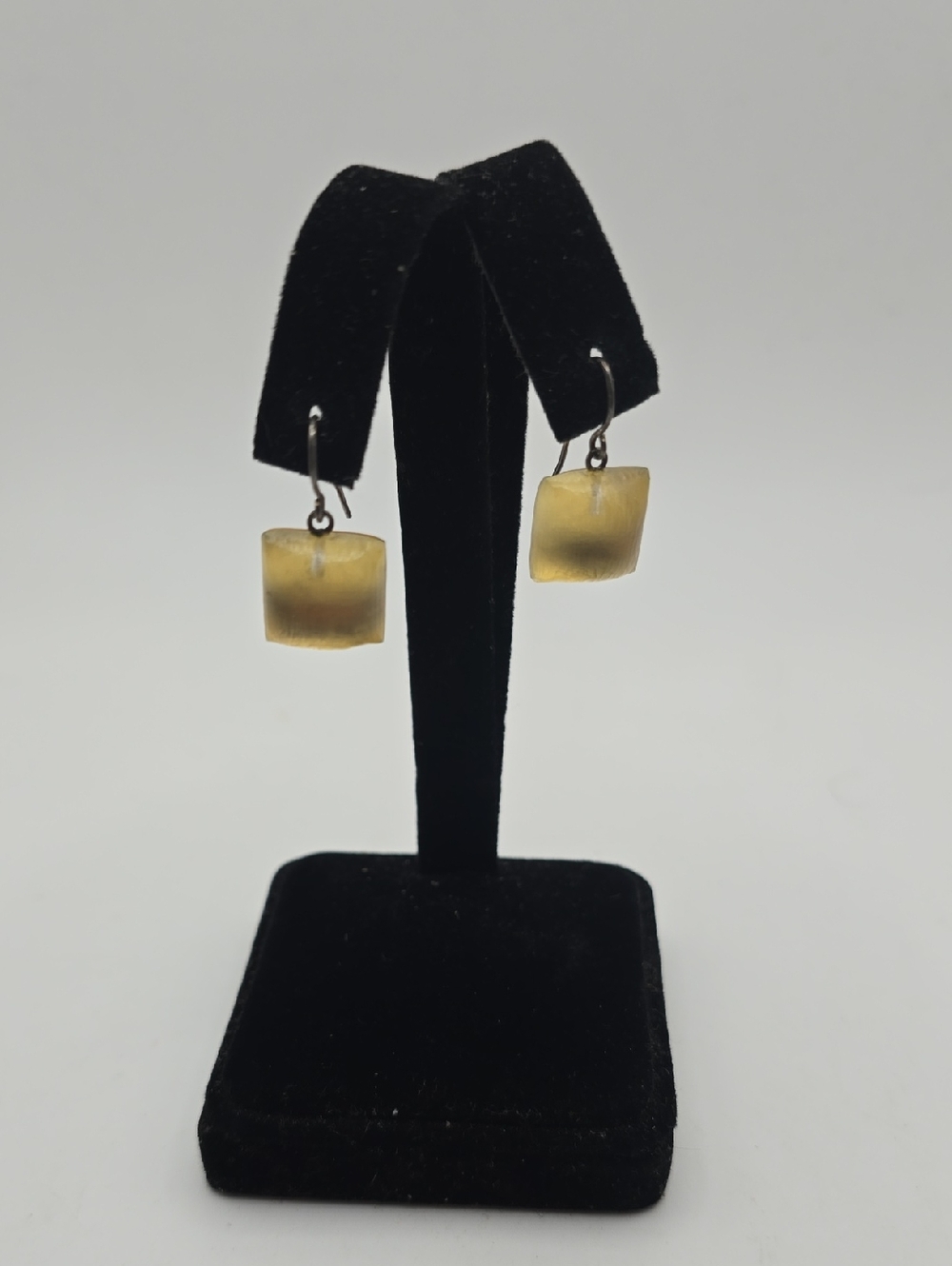 Alexis Bittar Yellow Lucite Square Drop Earrings - Unbranded